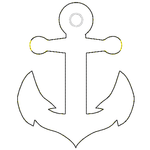 Stickdatei - Anker-Girlande - Sewando