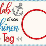 Stickdatei - Mugrugs "Hab einen schönen Tag" (4 Motive)