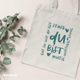 Du bist genug - Affirmationen - Spruch - Plotterdatei - Sewando