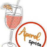 Stickdatei Cocktail - Untersetzer (Single Line) - Sewando