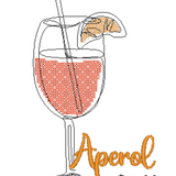 Stickdatei Single Line  "Cocktails"