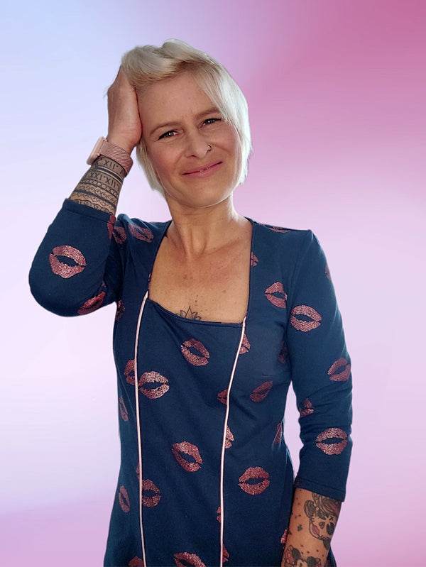 ARLETTE - Shirt mit eckigem Ausschnitt und optionalen Puffärmeln Gr. 34-54 - Sewando