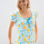 ARLETTE - Shirt mit eckigem Ausschnitt und optionalen Puffärmeln Gr. 34-54 - Sewando