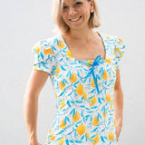 ARLETTE - Shirt mit eckigem Ausschnitt und optionalen Puffärmeln Gr. 34-54 - Sewando