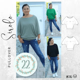 Ebook Schnittmuster Pullover SIROLO Gr. 34-56