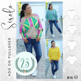 Ebook Schnittmuster ADD ON langer Ärmel Pullover SIROLO Gr. 34-56