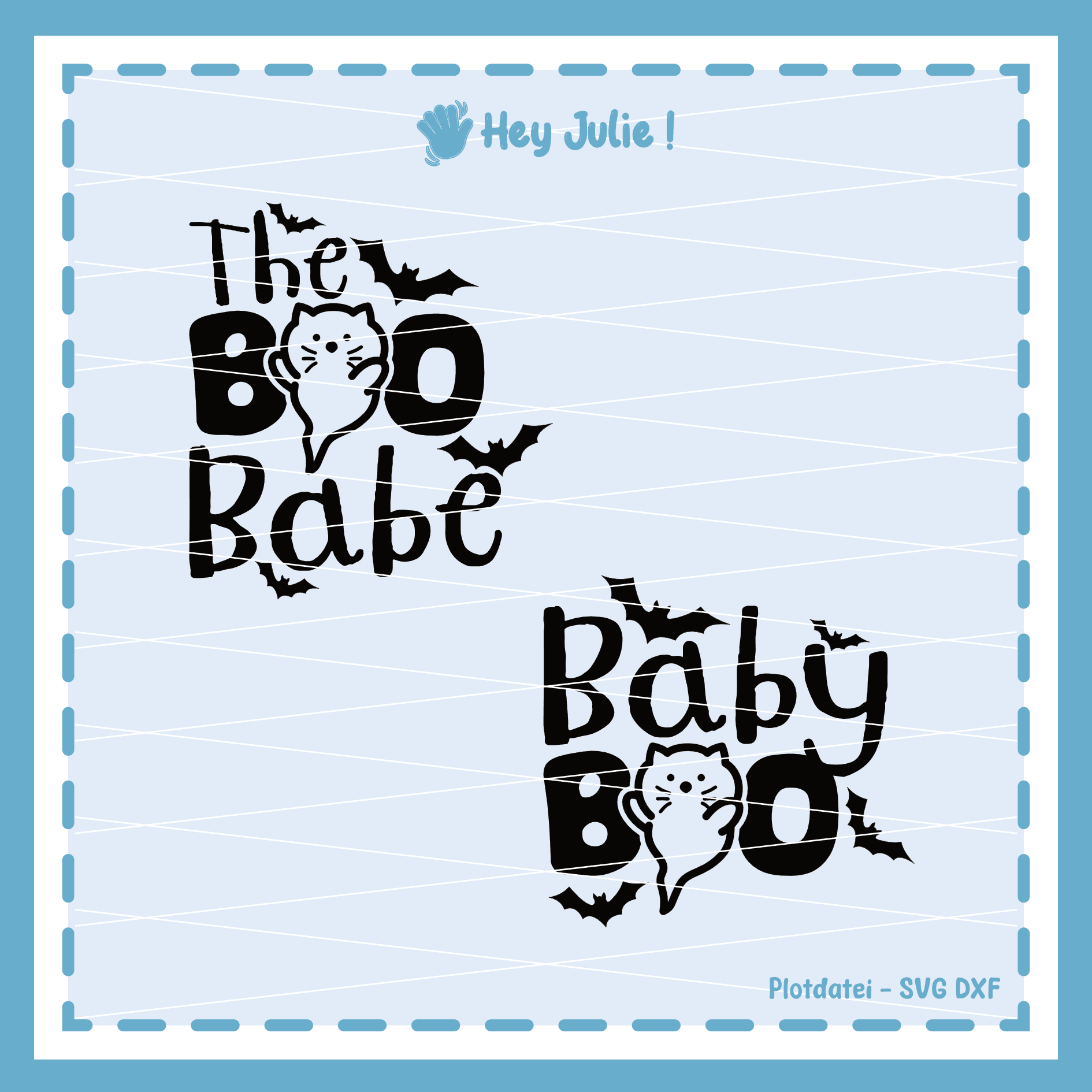 Plotterdatei Baby Boo Halloween - Sewando