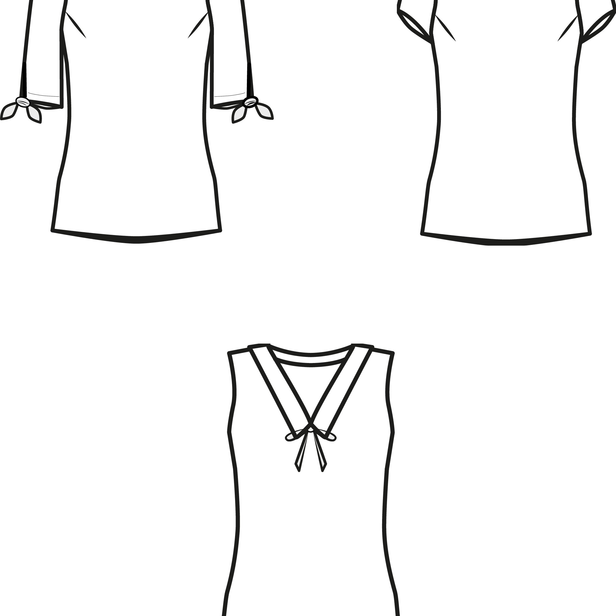 Schnittmuster BECCA - Bluse, Kleid mit Kragenvariationen, verschiedenen Ärmeln Gr. 34-54 - Sewando