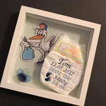 Stickdatei - Storchenpost - Klapperstorch mit Beutel - Sewando