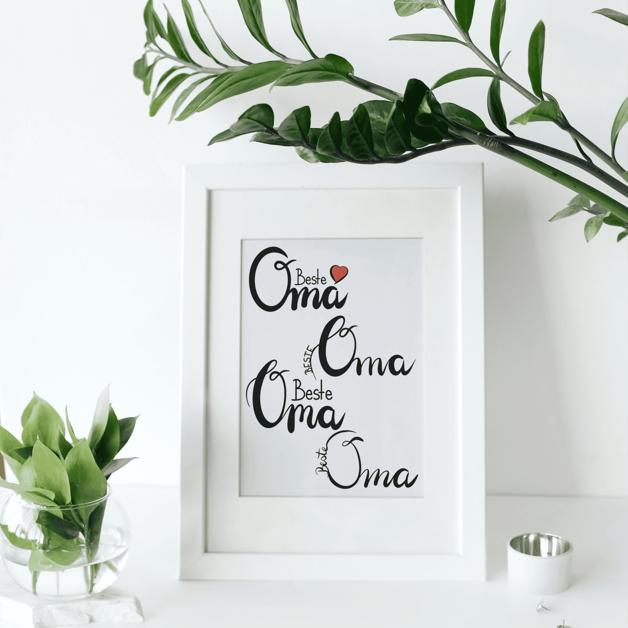 Beste Oma | SVG, DXF & PNG Plotterdatei, Laserdatei - Sewando