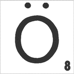 Stickdatei - SCRABBLE Alphabet A-Z (und Umlaute Ä, Ö und Ü) - Sewando