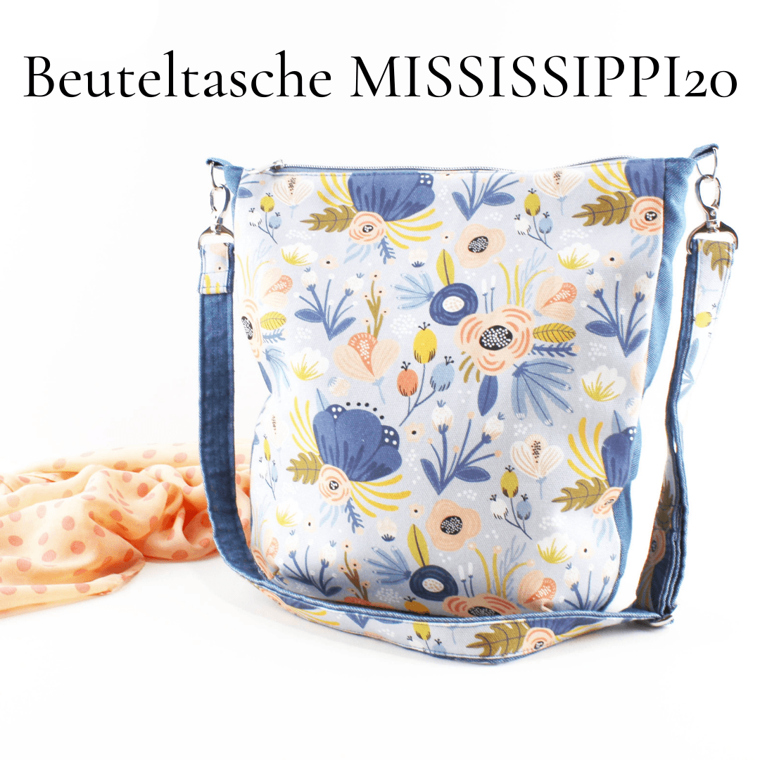 eBook Beuteltasche MISSISSIPPI20 Nähanleitung Schnittmuster - Sewando