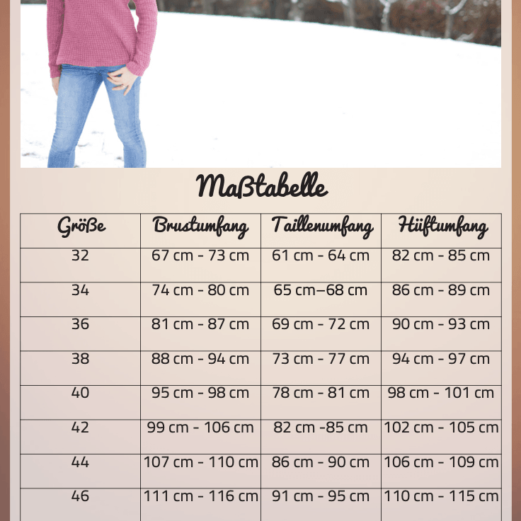 E-Book Basicoberteil MissRockingRoses 32-50 Schnittmuster - Sewando