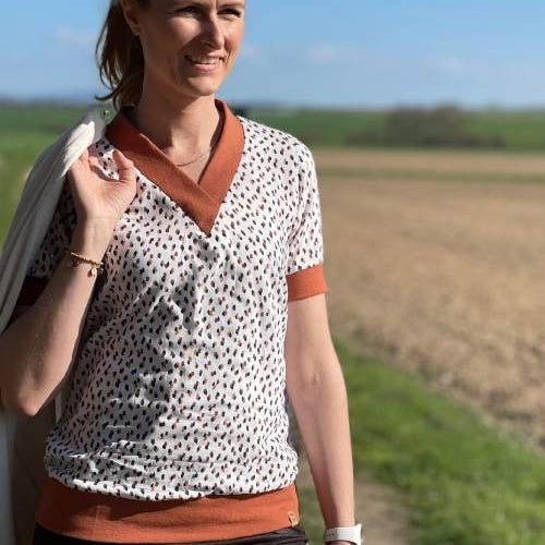 Schnittmuster Blusenshirt Thilda Gr. 34-50 - Sewando