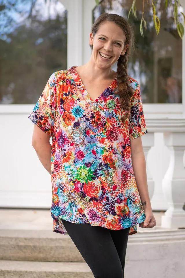 Schnittmuster Bluse Beryll Gr. A - M DE/EN/FR - Sewando
