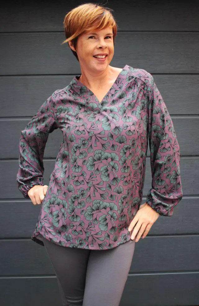 Schnittmuster Bluse Beryll Gr. A - M DE/EN/FR - Sewando