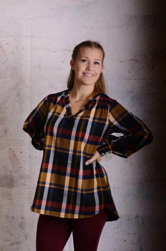 Schnittmuster Bluse Beryll Gr. A - M DE/EN/FR - Sewando