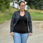 Schnittmuster Bolero Boji Gr. A - M DE/EN/FR. BU 76-134cm - Sewando