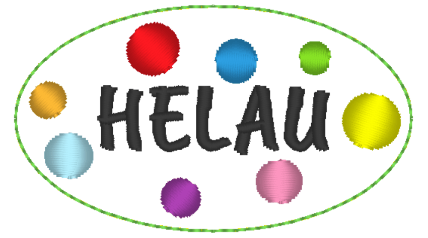 Stickdatei - Brosche / Anstecker ALAAF & HELAU - Sewando