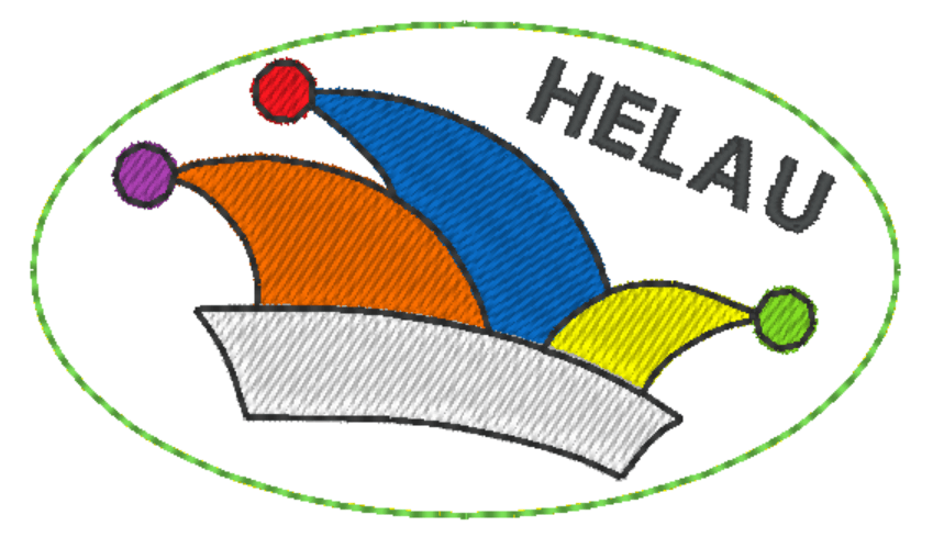 Stickdatei - Brosche / Anstecker ALAAF & HELAU - Sewando