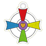 Stickdatei - Anhänger "Buntes-Verdienstkreuz"