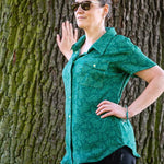 Schnittmuster Caro - Hemdbluse, Kleid mit leicht überschnittenen Schultern Gr. 34-54 - Sewando