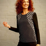 Schnittmuster CHRISTA - Hoodie oder Shirt mit besonderer Teilungnaht Gr. 34-54 - Sewando