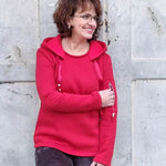 Schnittmuster CHRISTA - Hoodie oder Shirt mit besonderer Teilungnaht Gr. 34-54 - Sewando