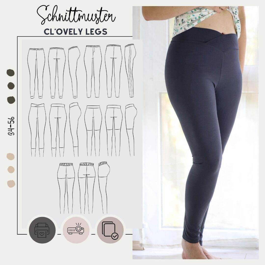 Schnittmuster CL*OVELY LEGS WOMAN 34-56 - Sewando