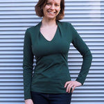 Schnittmuster COREY Set Shirt und Kleid mit ganz besonderem Kragen und gar nicht schwer zu nähen Gr. 34-54 - Sewando