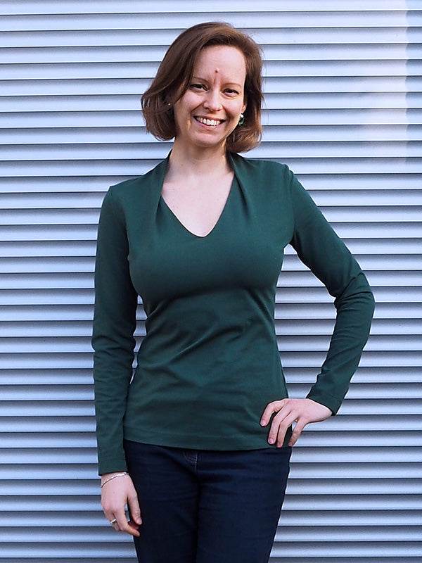 Schnittmuster COREY Set Shirt und Kleid mit ganz besonderem Kragen und gar nicht schwer zu nähen Gr. 34-54 - Sewando