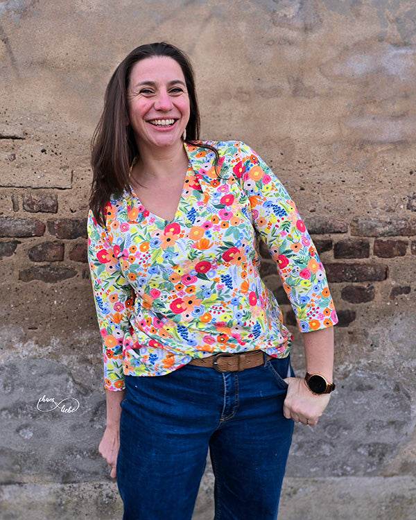 Schnittmuster COREY Set Shirt und Kleid mit ganz besonderem Kragen und gar nicht schwer zu nähen Gr. 34-54 - Sewando
