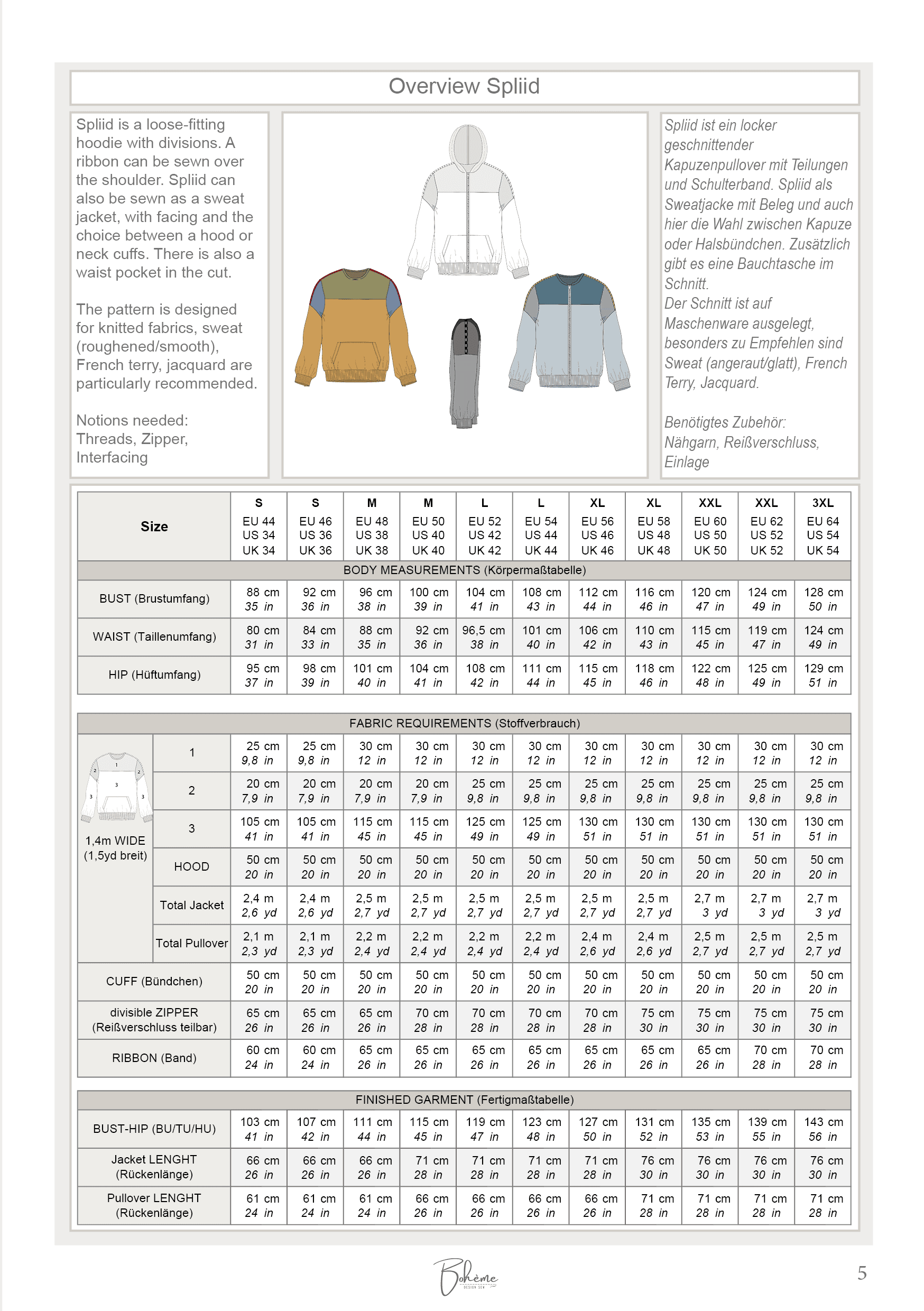 SPLIID.pullover | Herren | 44-64 Schnitt : - Sewando
