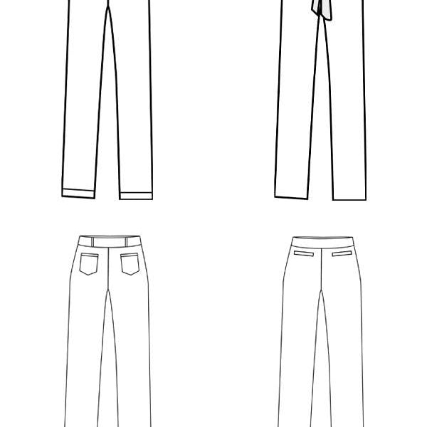 Schnittmuster CHINETTA - Chinohose Gr. 34-54 - Sewando