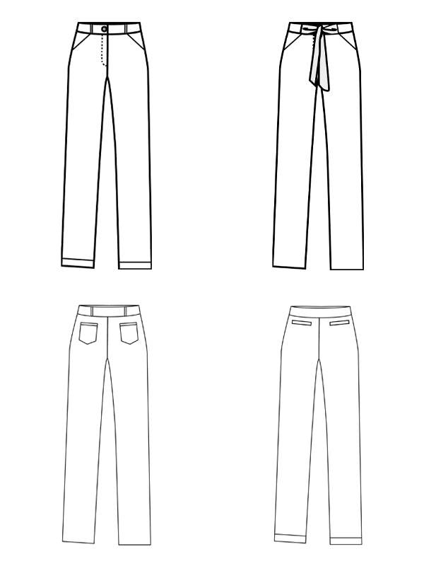 Schnittmuster CHINETTA - Chinohose Gr. 34-54 - Sewando