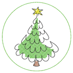 Stickdatei - Untersetzer Single Line Advent (24 Dateien) - Sewando