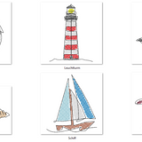 Stickdatei - Single Line Set "Maritim"