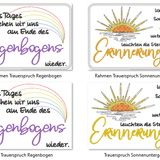 Stickdatei - 2x Trauerspruch Single Line - Sewando