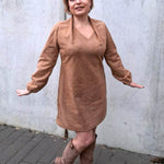 Schnittmuster COREY Set Shirt und Kleid mit ganz besonderem Kragen und gar nicht schwer zu nähen Gr. 34-54 - Sewando