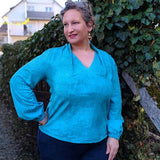 Schnittmuster COREY Set Shirt und Kleid mit ganz besonderem Kragen und gar nicht schwer zu nähen Gr. 34-54 - Sewando