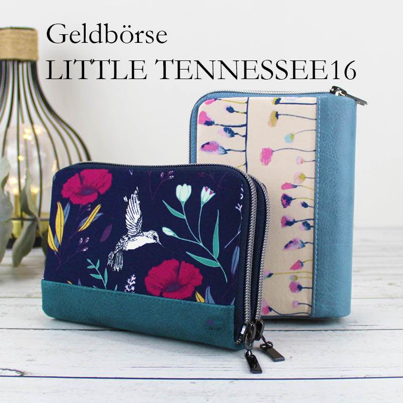 eBook Geldbörse LITTLE TENNESSEE16 Nähanleitung Schnittmuster - Sewando
