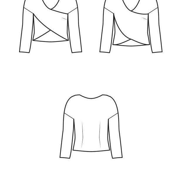 Schnittmuster CRISSI - Crisscross-Pullover Gr. 34-54 - Sewando