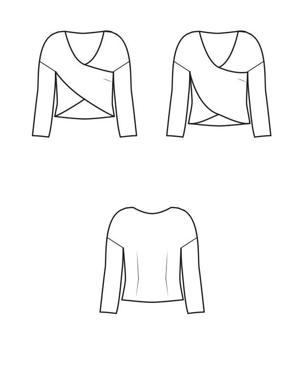 Schnittmuster CRISSI - Crisscross-Pullover Gr. 34-54 - Sewando