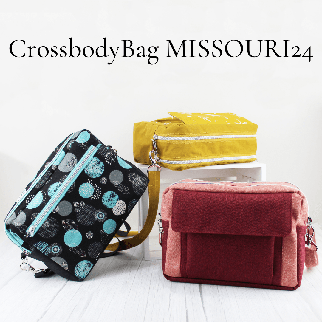 eBook CrossbodyBag MISSOURI24 Nähanleitung Schnittmuster - Sewando