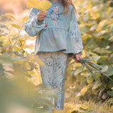 RUFFLE SWEATER LINA 80-164 - Sewando