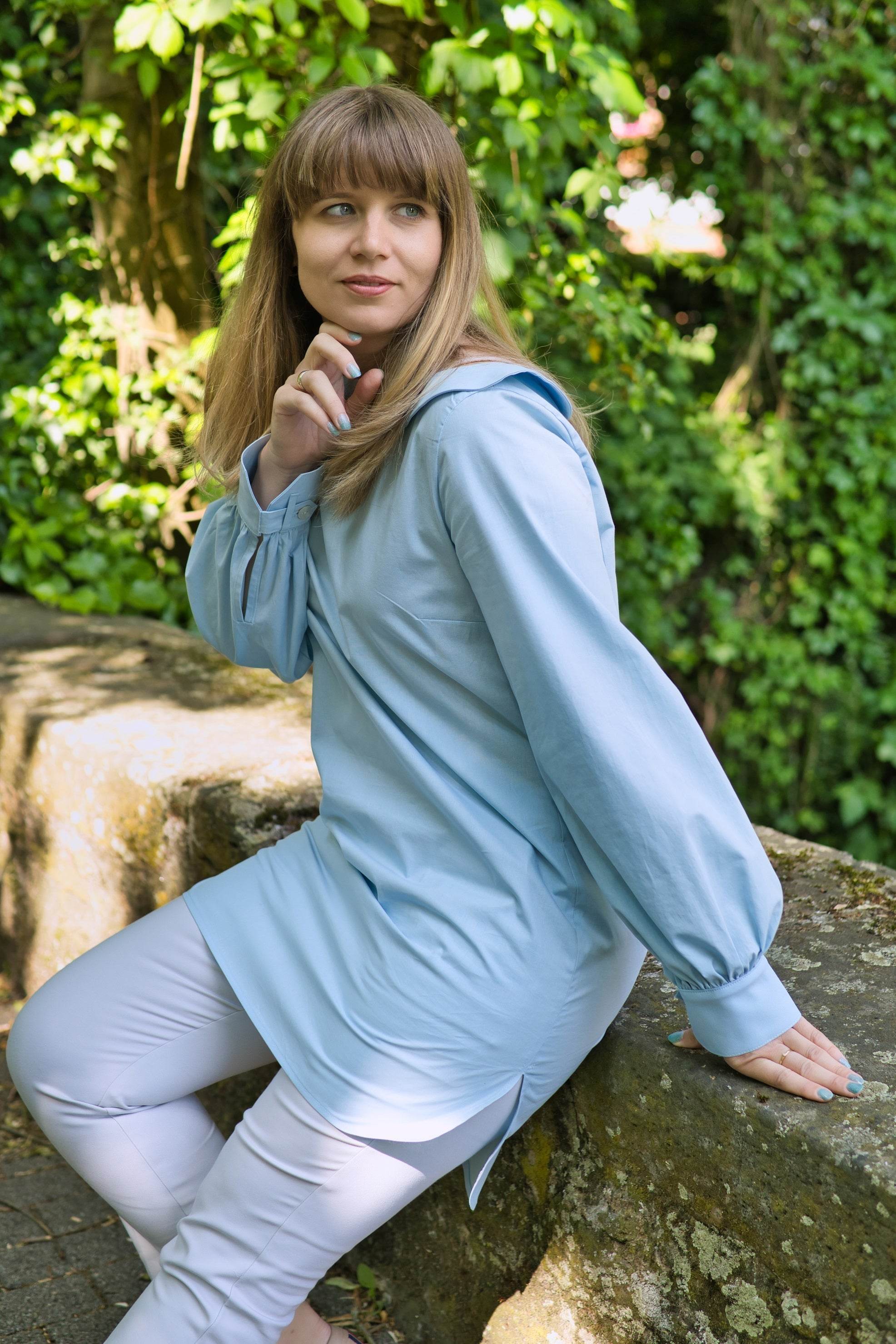Schnittmuster Hemdbluse Ottilia Gr. 34-50 - Sewando