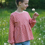 RUFFLE SWEATER LINA 80-164 - Sewando