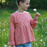 RUFFLE SWEATER LINA 80-164 - Sewando