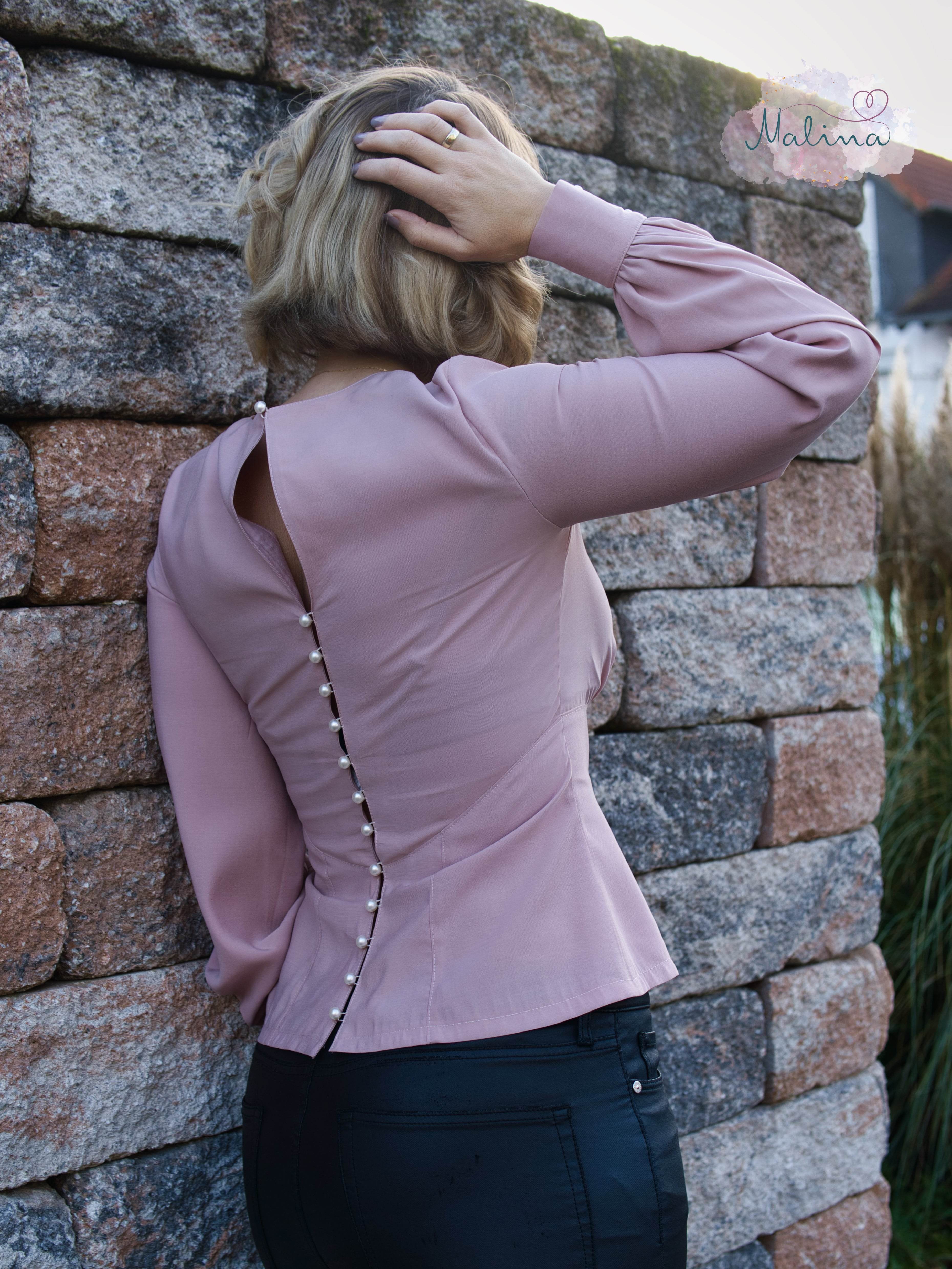 Schnittmuster Bluse Luise Gr. 34-50 - Sewando