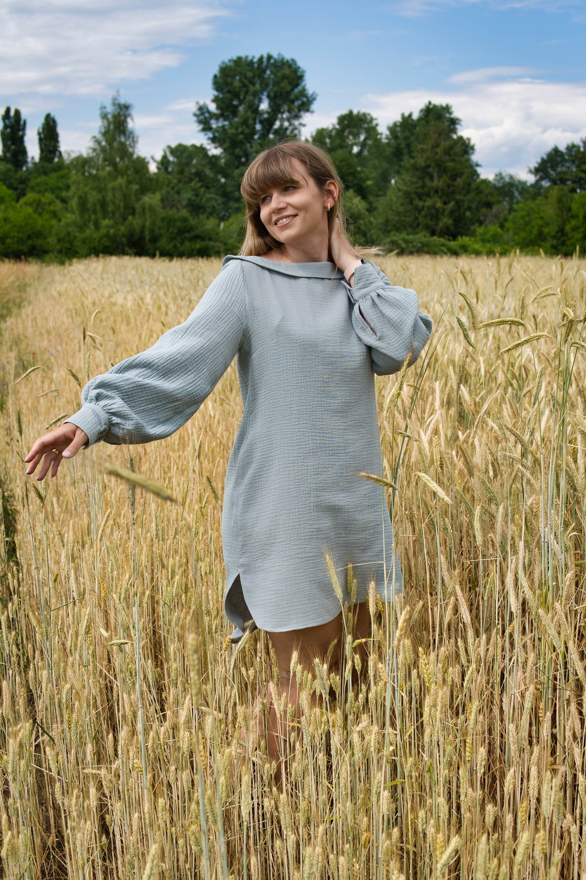 Schnittmuster Hemdbluse Ottilia Gr. 34-50 - Sewando